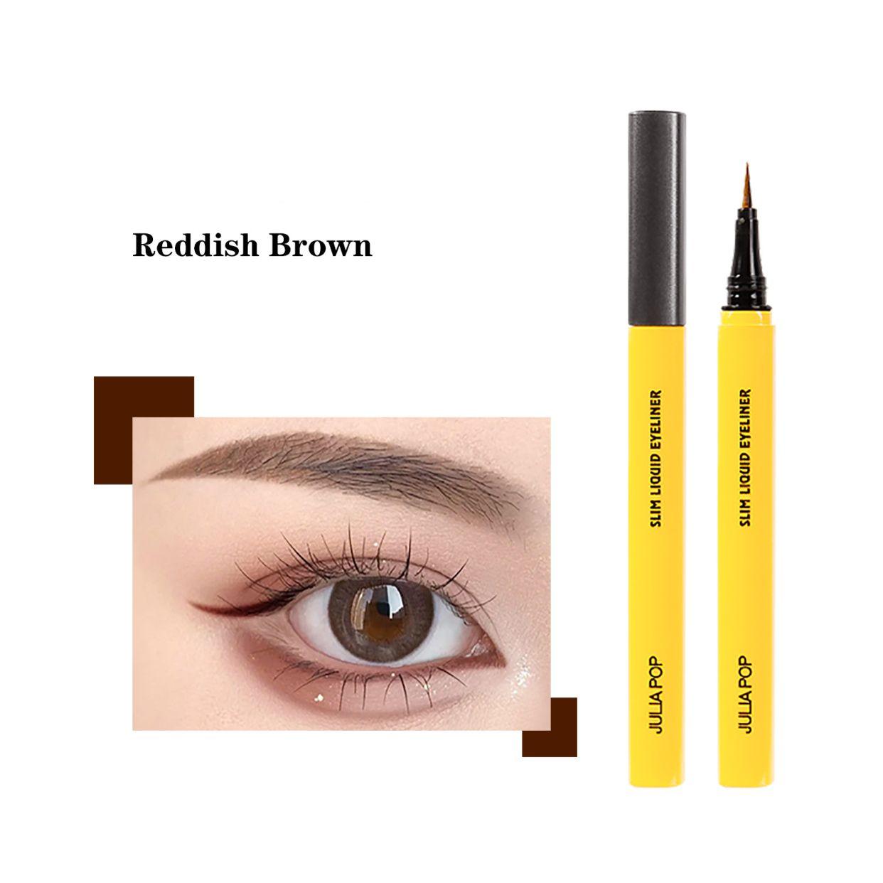 JULIAPOP Bright Eyes Slim Soft Liquid Eyeliner #03 Reddish Brown