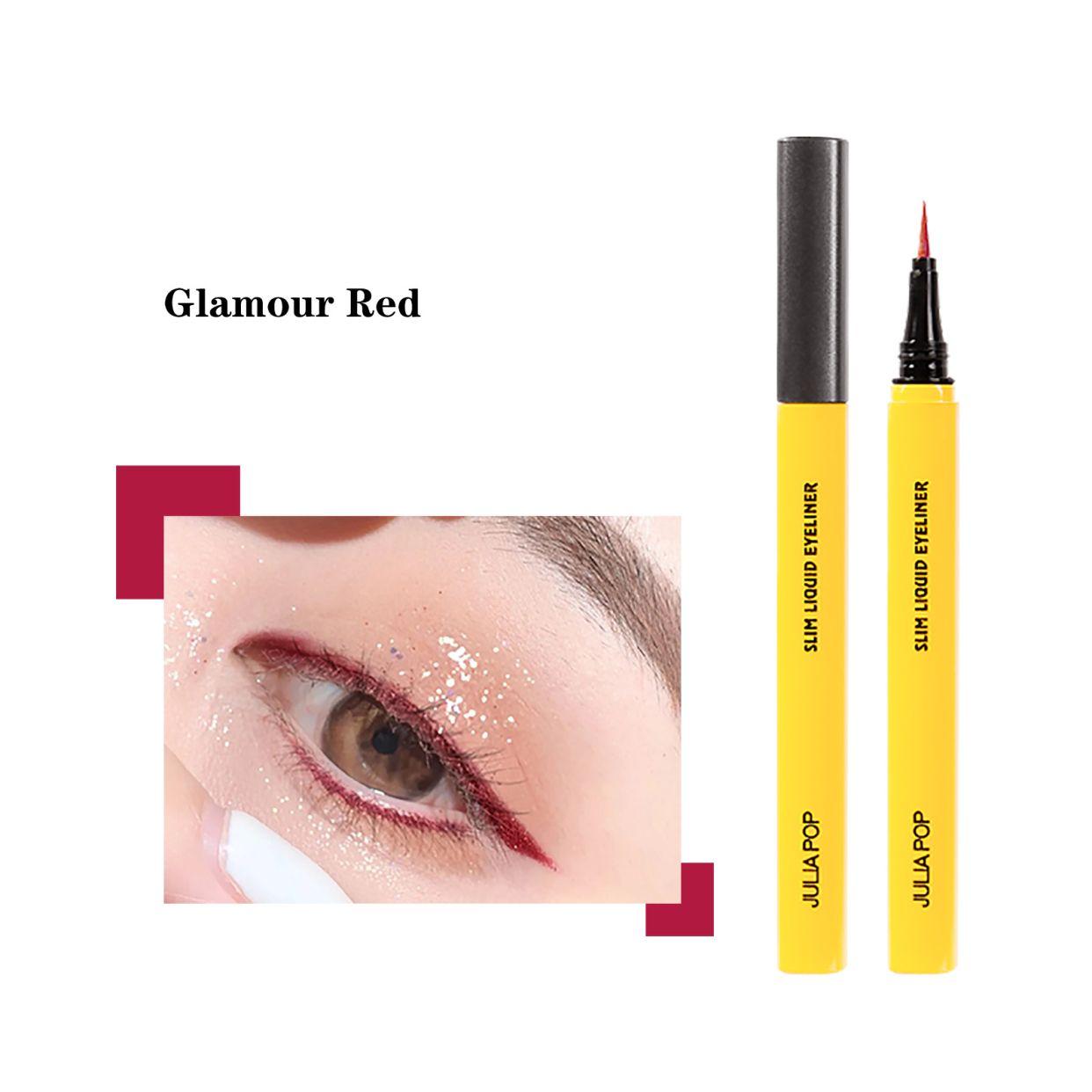 JULIAPOP Bright Eyes Slim Soft Liquid Eyeliner #04 Glamour Red