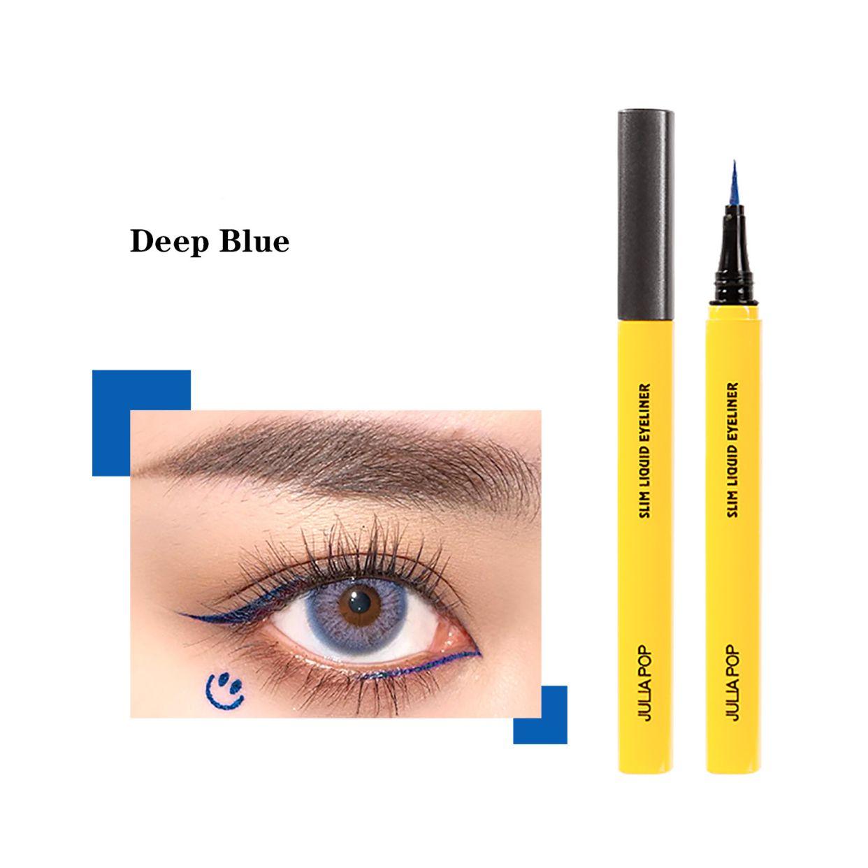 JULIAPOP Bright Eyes Slim Soft Liquid Eyeliner #05 Deep Blue