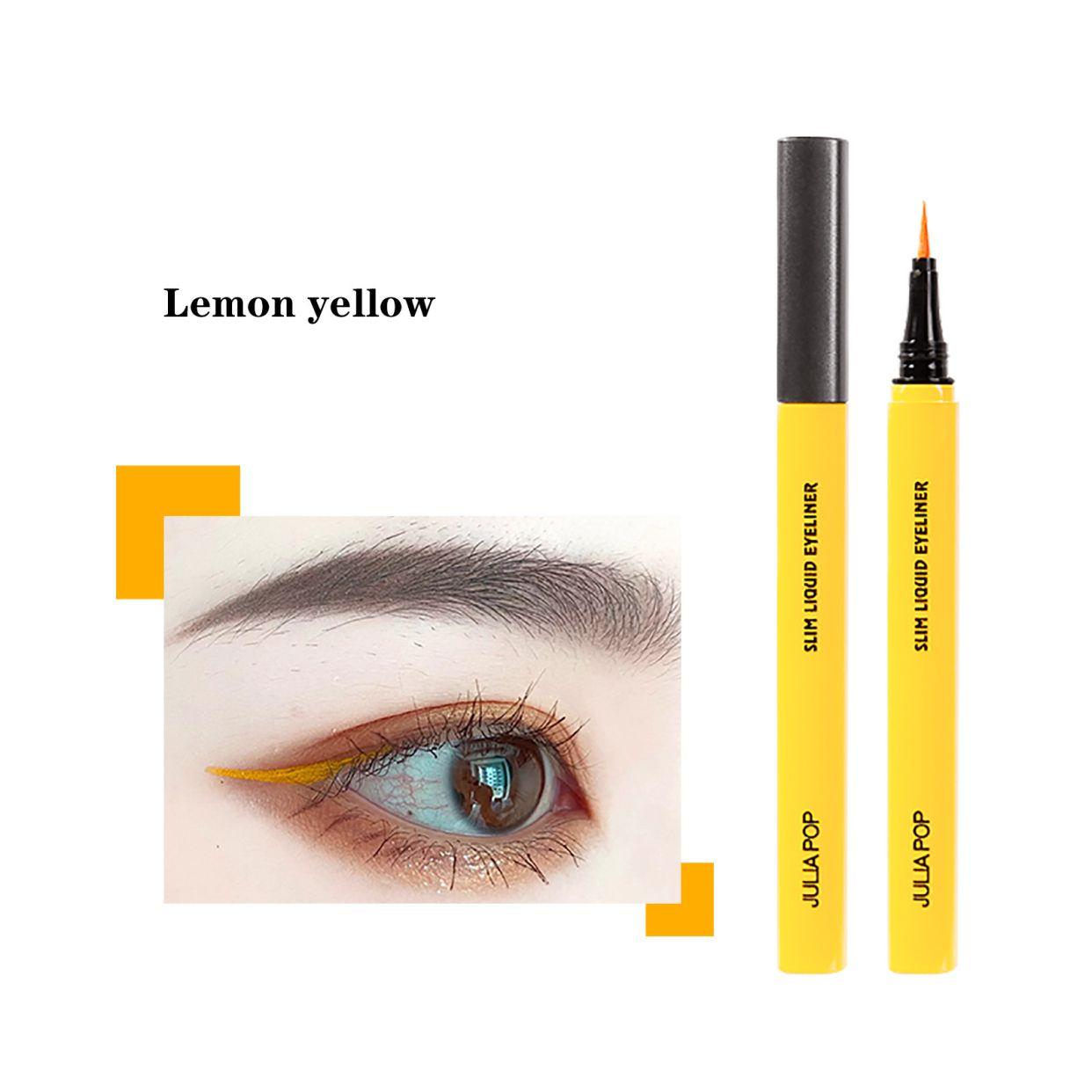 JULIAPOP Bright Eyes Slim Soft Liquid Eyeliner #06 Lemon Yellow
