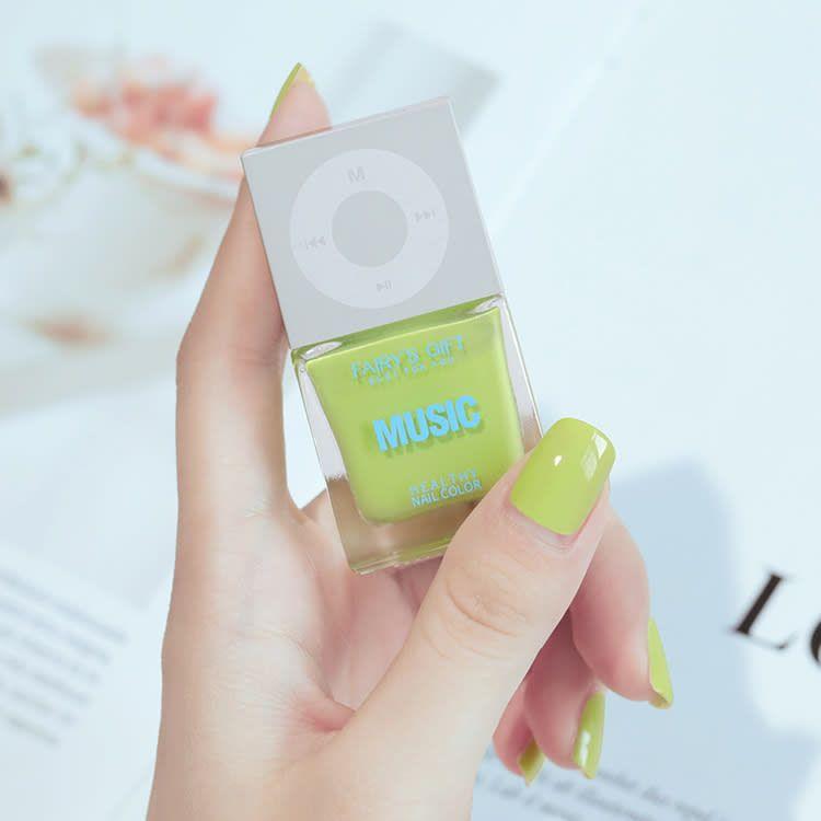 Music Healthy Nail Color A38 Fluorescent Green 10ml