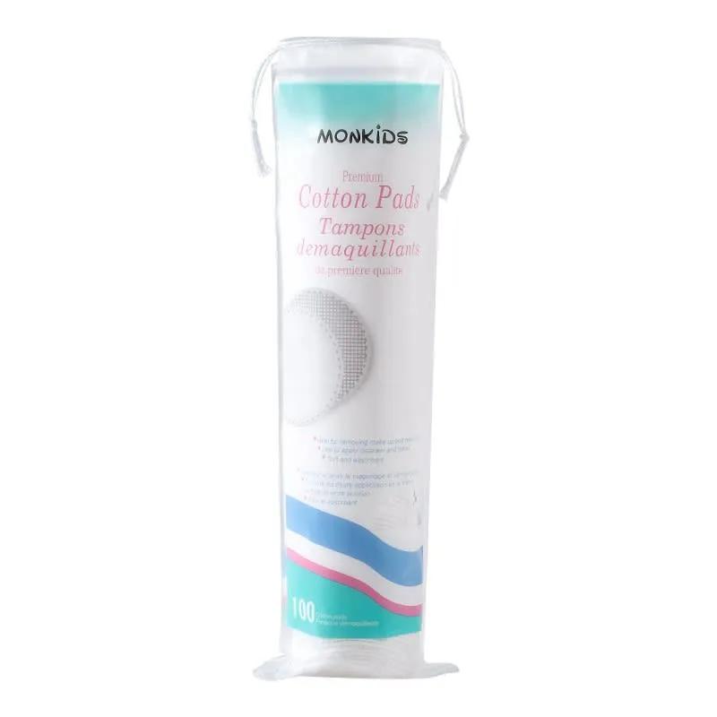 MONKIDS Premium Cotton Pads Tampons Demaquillants 100 pcs
