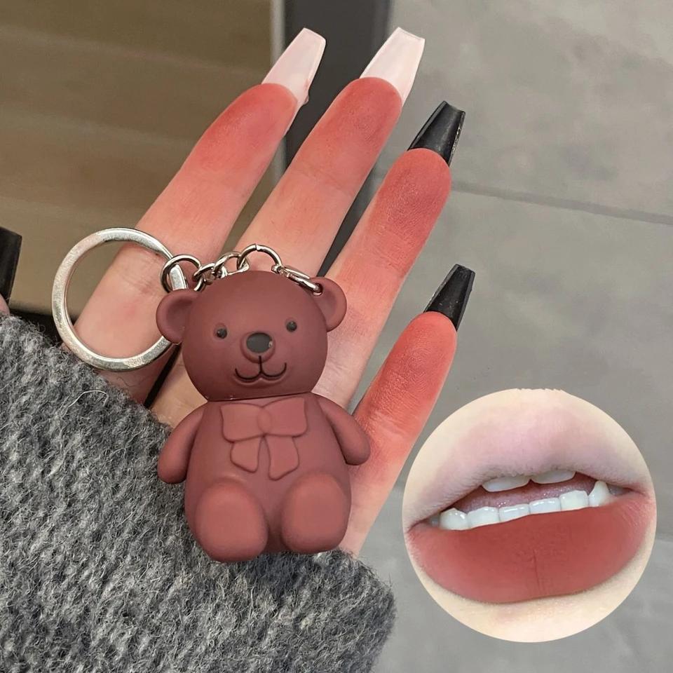 Teddy Bear Lip Mud Lipstick Matte Liquid #03 Sweet Grapefruit