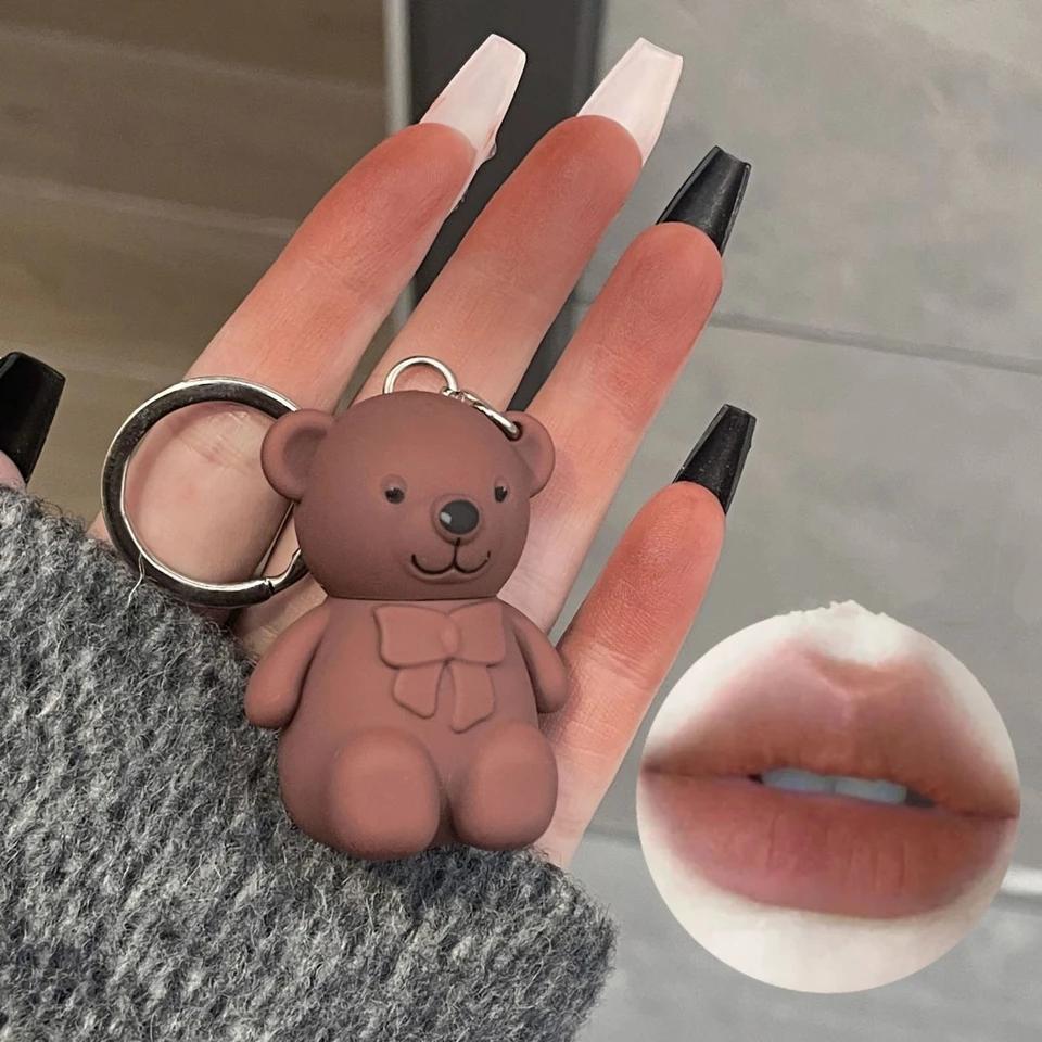 Teddy Bear Lip Mud Lipstick Matte Liquid #06 North Bay