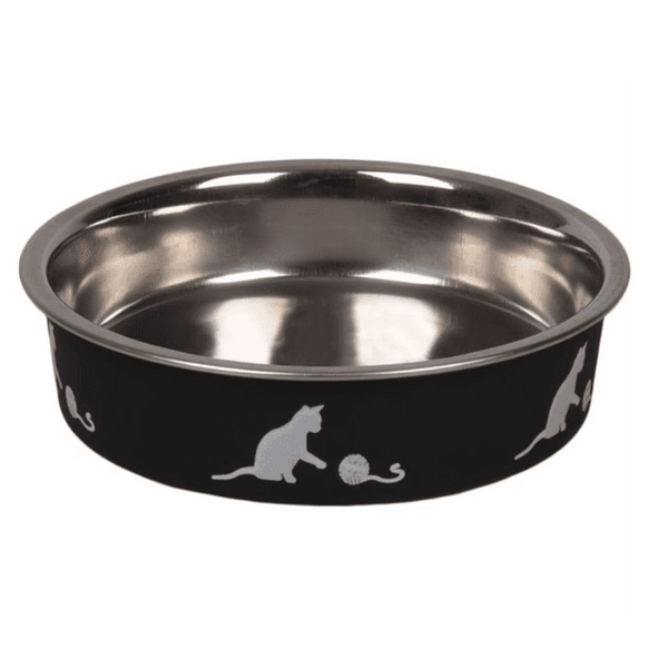 FLAMINGO ÉCUELLE POUR LA NOURRITURE CHAT KENA NOIR (77497)