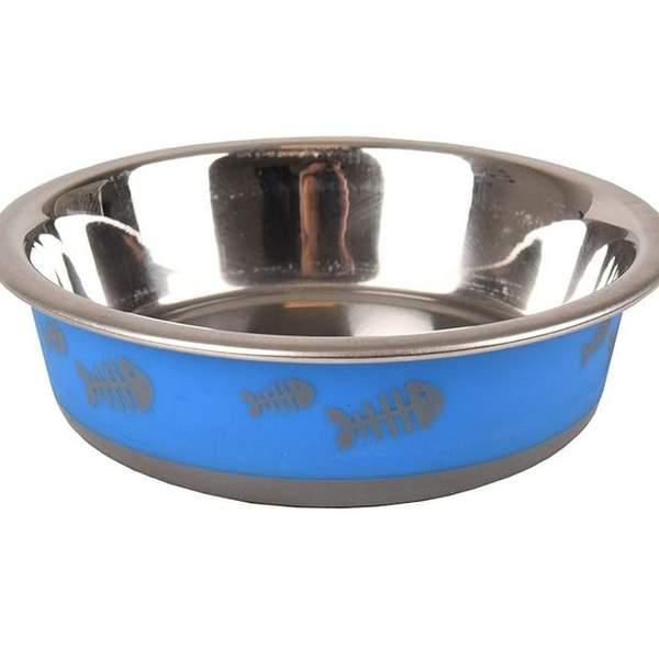 FLAMINGO Gamelle fish Bone bleu XS 225ml 12.3cm (98884)