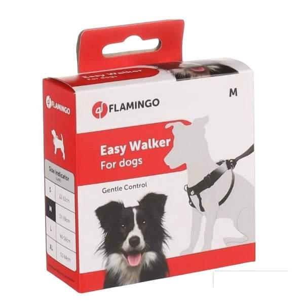 FLAMINGO HARNESS EASY WALKER BLACK M (97697)