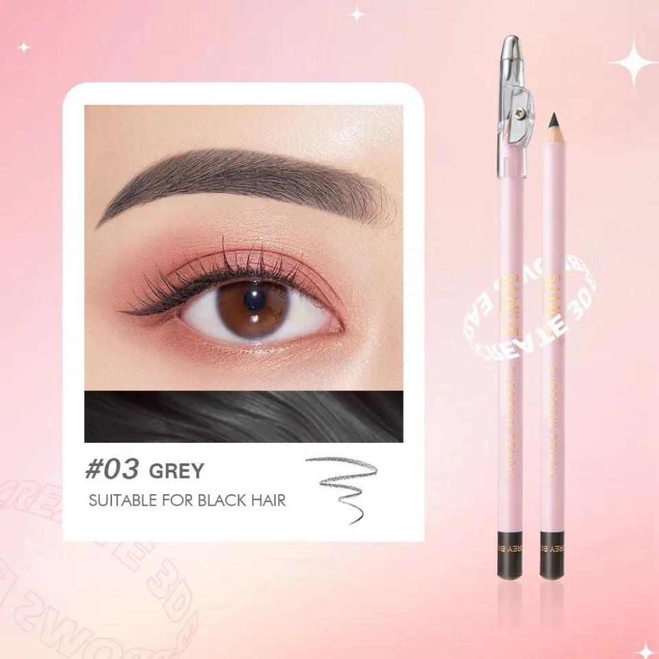 SANIYE Eyebrow Pencil Pink Color #03 GREY - with pencil sharpener