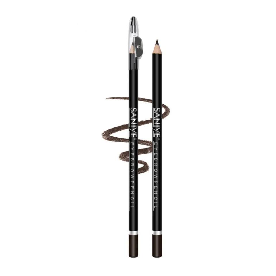 SANIYE Eyebrow Pencil Black Color #04 Dark Brown - with pencil sharpener