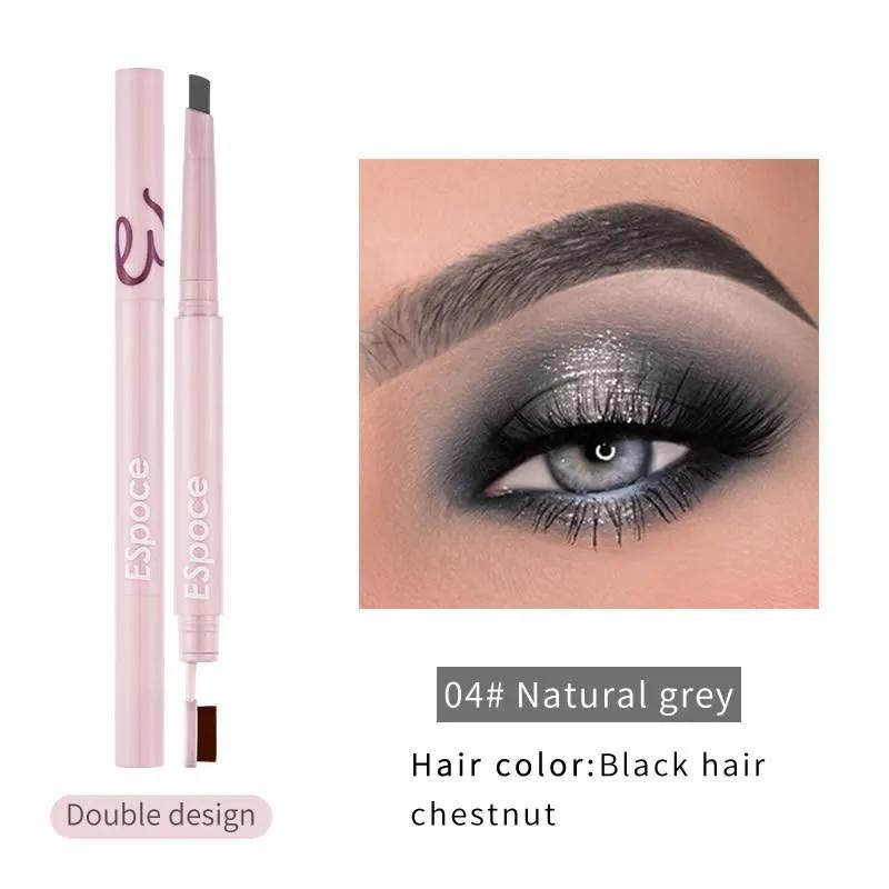 ESPOCE Eyebrow Pencil Double Design #04 Natural Grey