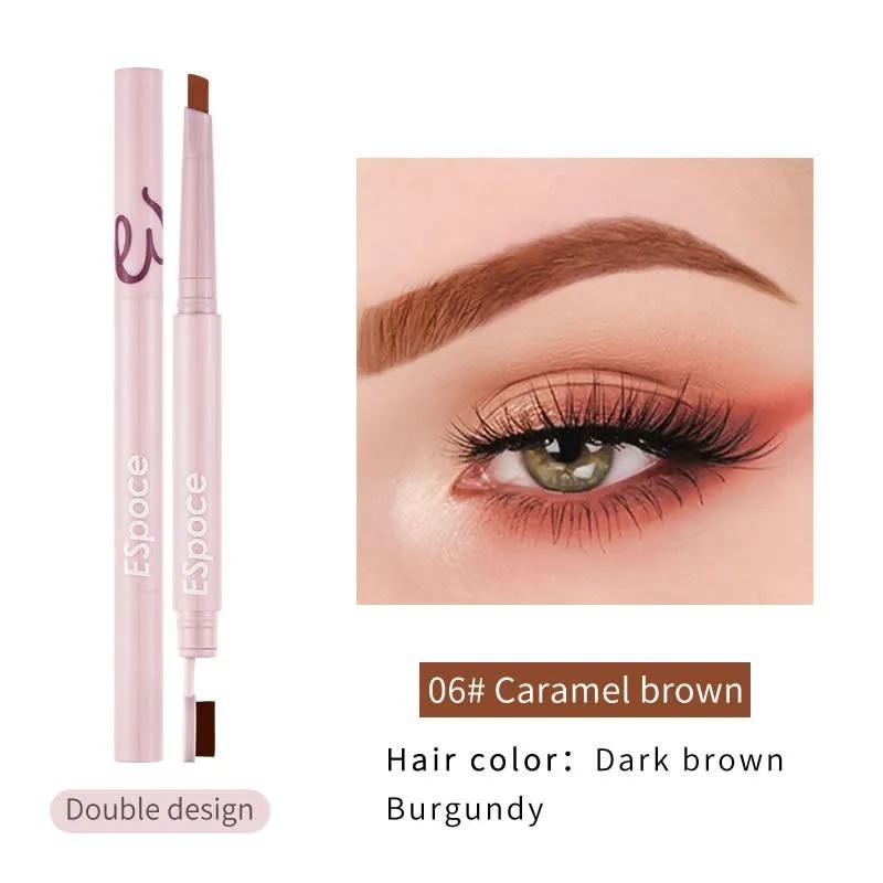 ESPOCE Eyebrow Pencil Double Design #06 Caramel Brown