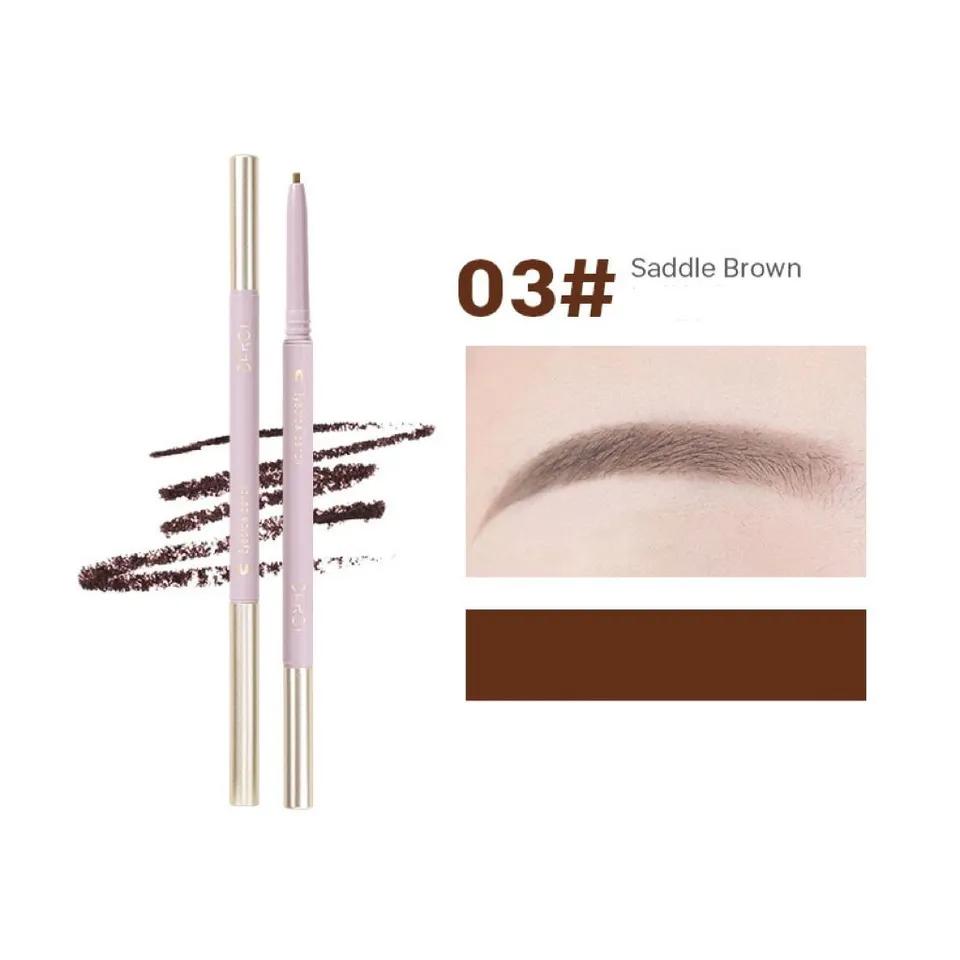 DEROL Concrete Poetry Waterproof Eyebrow Pencil #03 Saddle Brown
