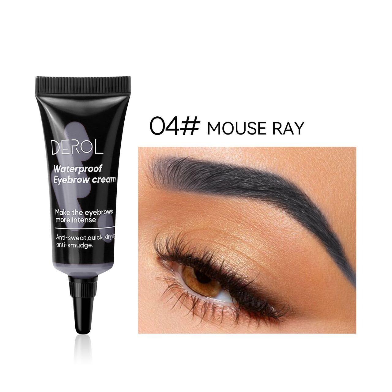 DEROL Waterproof Eyebrow Cream #04 MOUSE GRAY - 8g