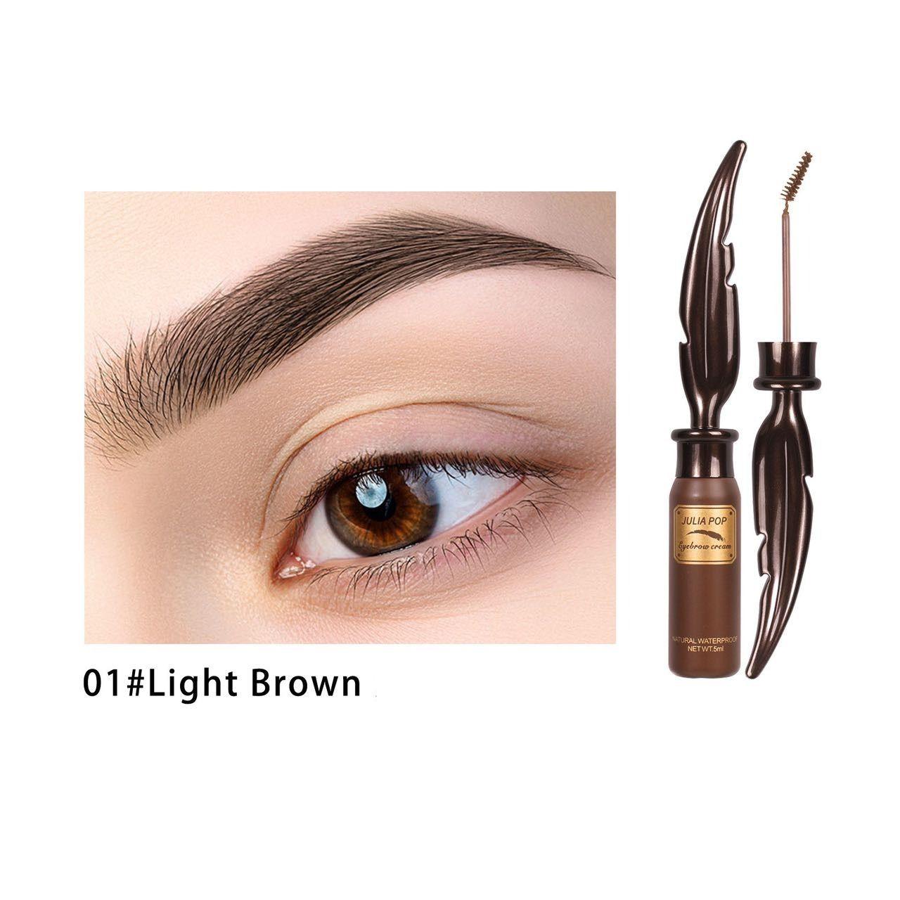 JULIAPOP Elegant Feathers Eyebrow Cream #01 LIGHT BROWN - 8ml