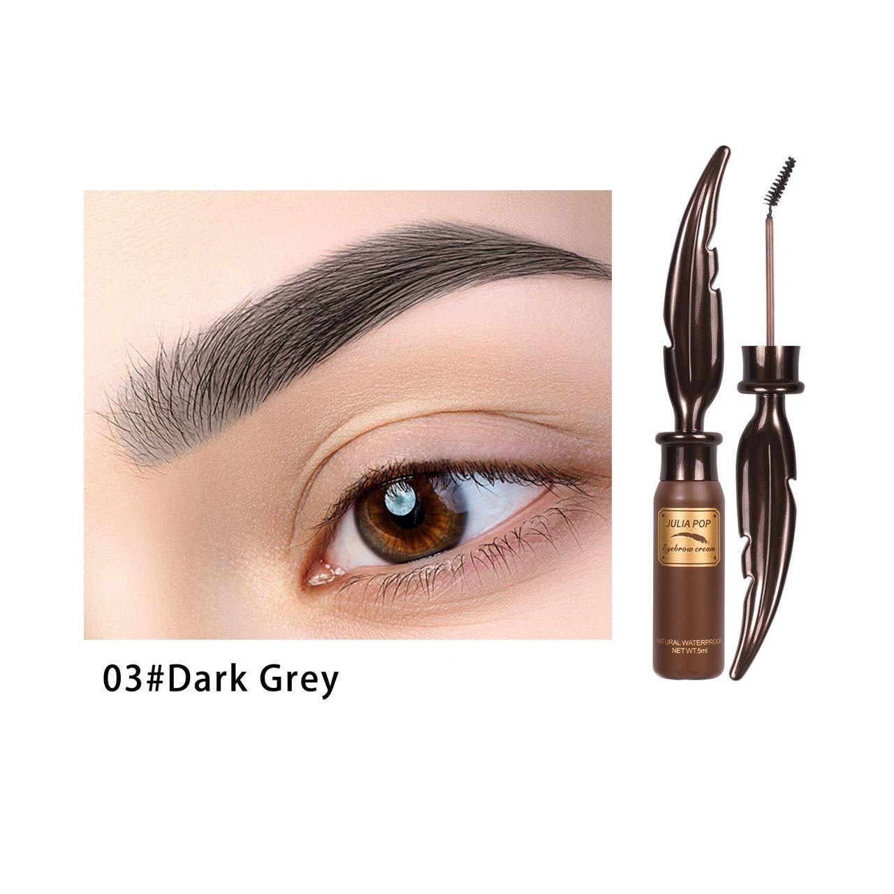 JULIAPOP Elegant Feathers Eyebrow Cream #03 DARK GRAY - 8ml