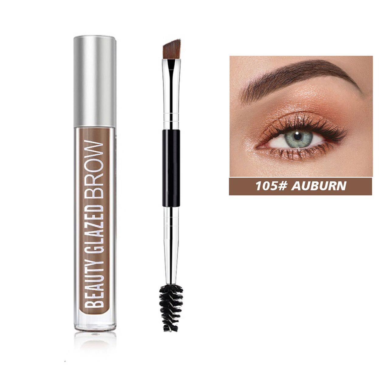 BEAUTY GLAZED Eyebrow Gel Liquid Waterproof #105 AUBURN