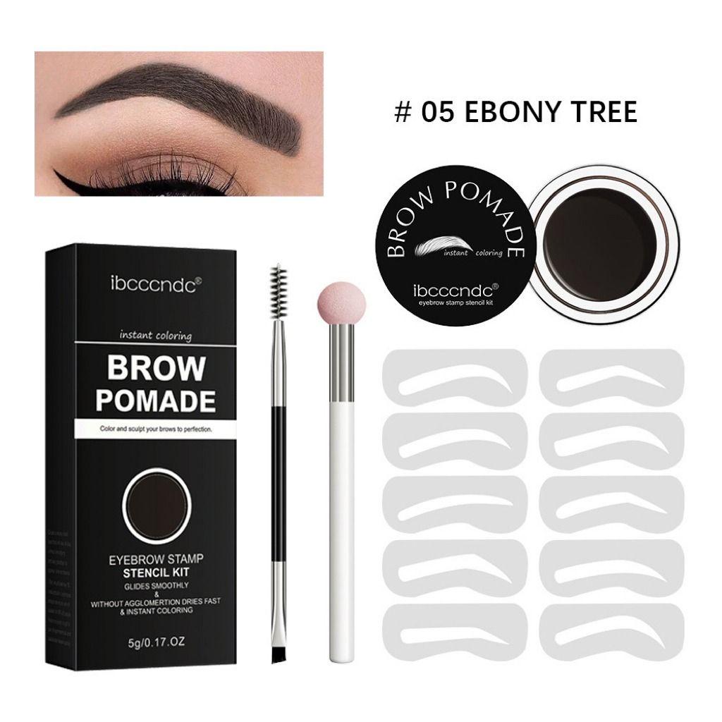 IBCCCNDC Eyebrow Stamp Stencil Kit #05 EBONY TREE
