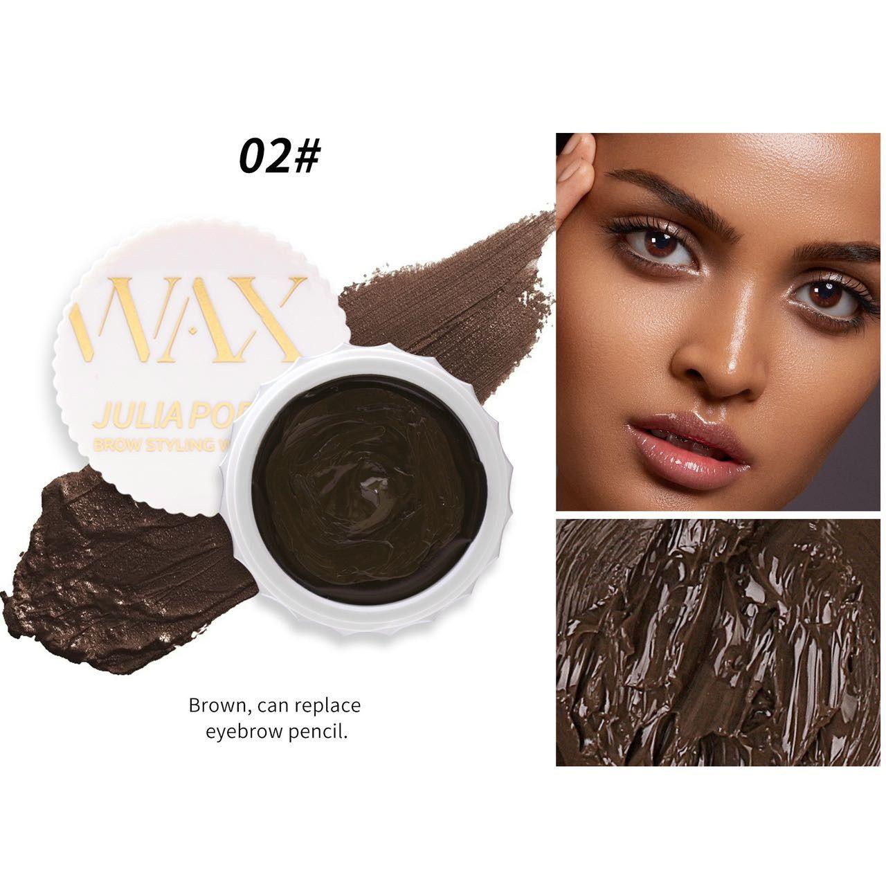 JULIAPOP Original Texture Brow Styling Wax #02 Brown - 8g