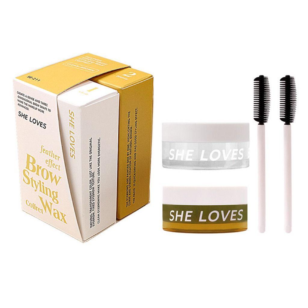 SHELOVES Feather Effect Eyebrow Styling Wax Kit