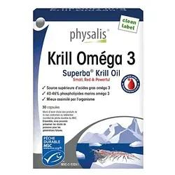 Physalis Krill Omega 3 Boite De 30 Capsules