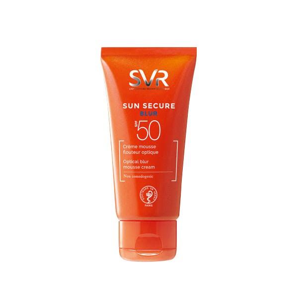Svr Sun Secure Blur Creme Mousse Flouteur Optique Invisible Spf50 50ml