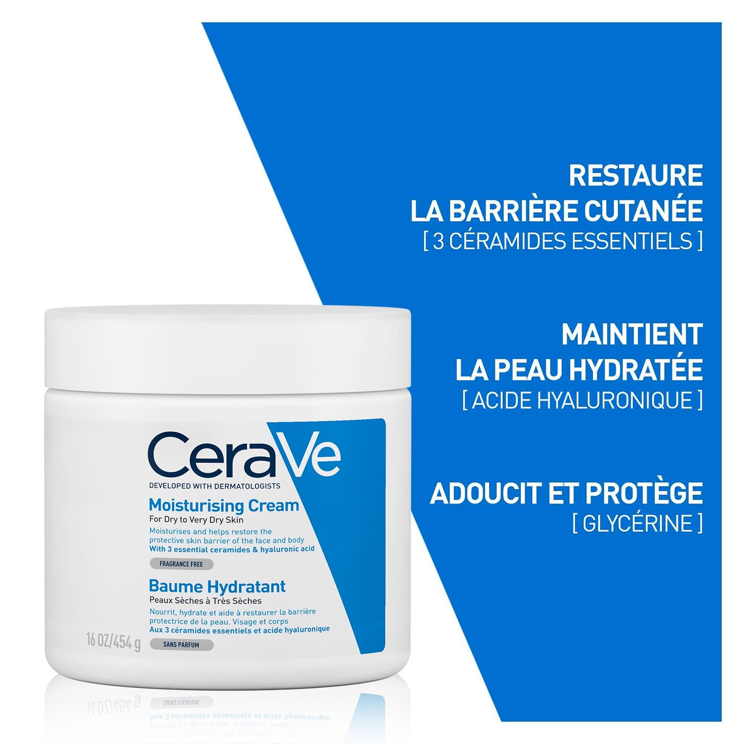 Cerave Baume Hydratant Peau Seche A Tres Seche 454g
