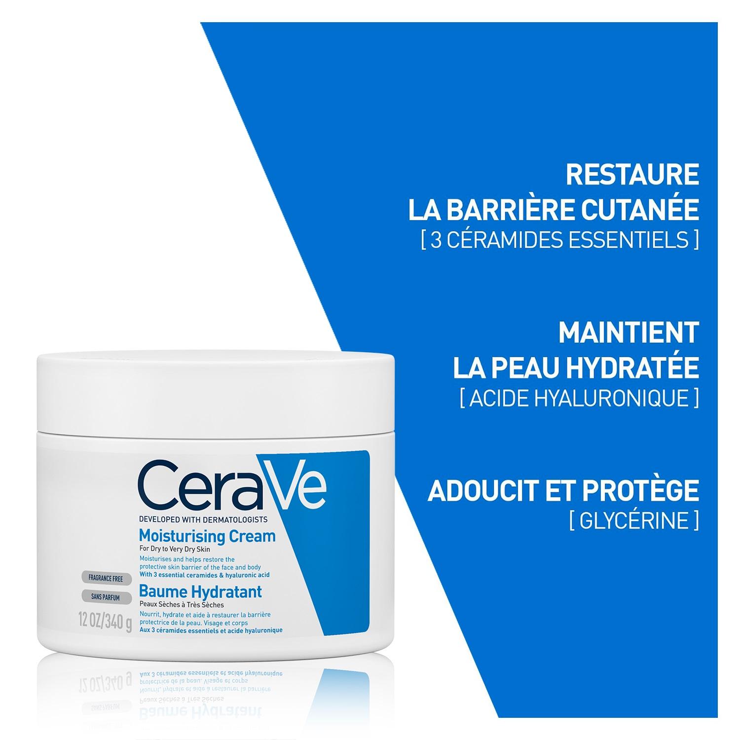Cerave Baume Hydratant Nourrissant Peau Seche A Tres Seche 340 g