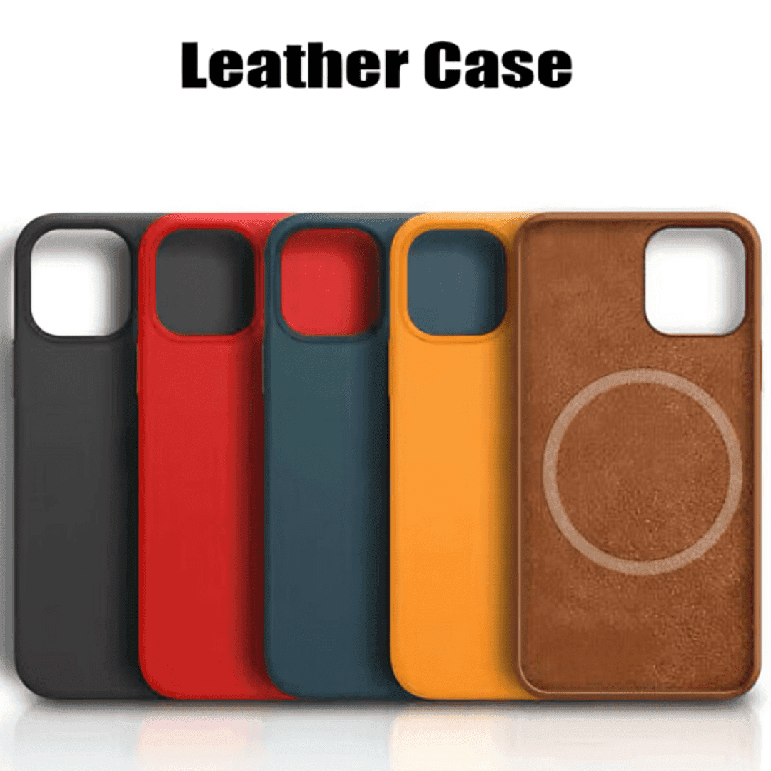 Coque Iphone 14 Pro Leather case  MagSafe