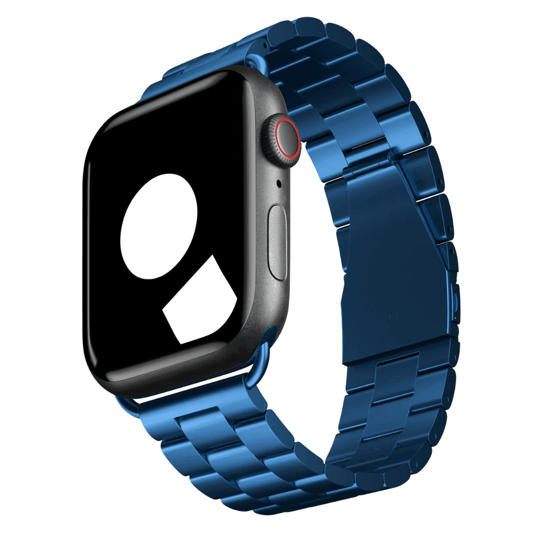 Blue Tri-Link Bracelet for Apple Watch 42-44-45-49mm