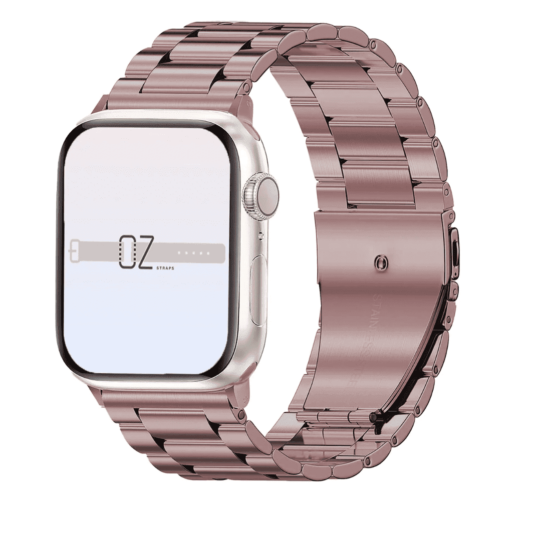 Rose Gold Classic Stainless Steel Apple Watch Band  42-44-45-49mm