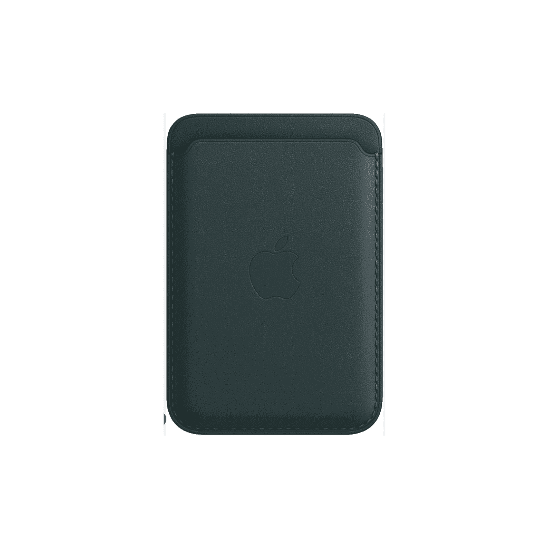 Leather wallet (GREEN) mag safe