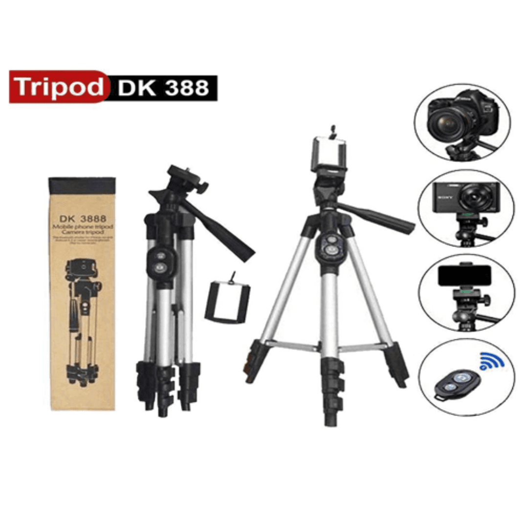 DK 3888 Mobile Phone/Camera Tripod with Selfy Remote  125cm
