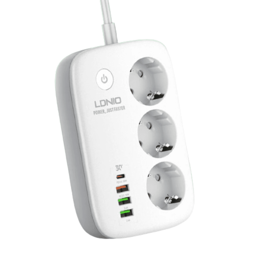 LDNIO Smart Power Strip  with 3 Plug 3 USB Port Bluetooth Smart Life APP