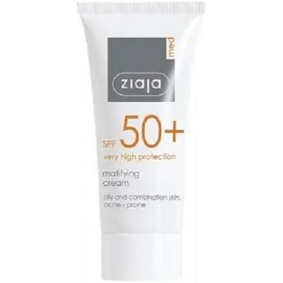 ZIAJA MED CREME SOLAIRE MATIFIANTE POUR PEAU MIXTE ET ACNEIQUE SPF50+ 50ML