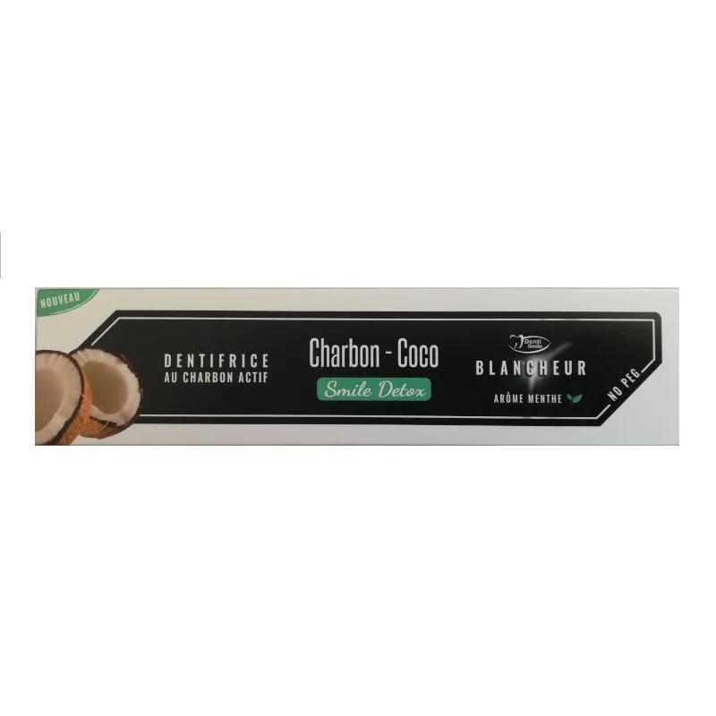 DENTI SMILE DENTIFRICE AU CHARBON COCO AROME MENTHE 100G