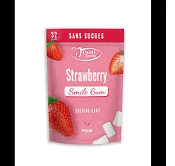 DENTI SMILE GUM FRAISE SANS SUCRE BOITE DE 32