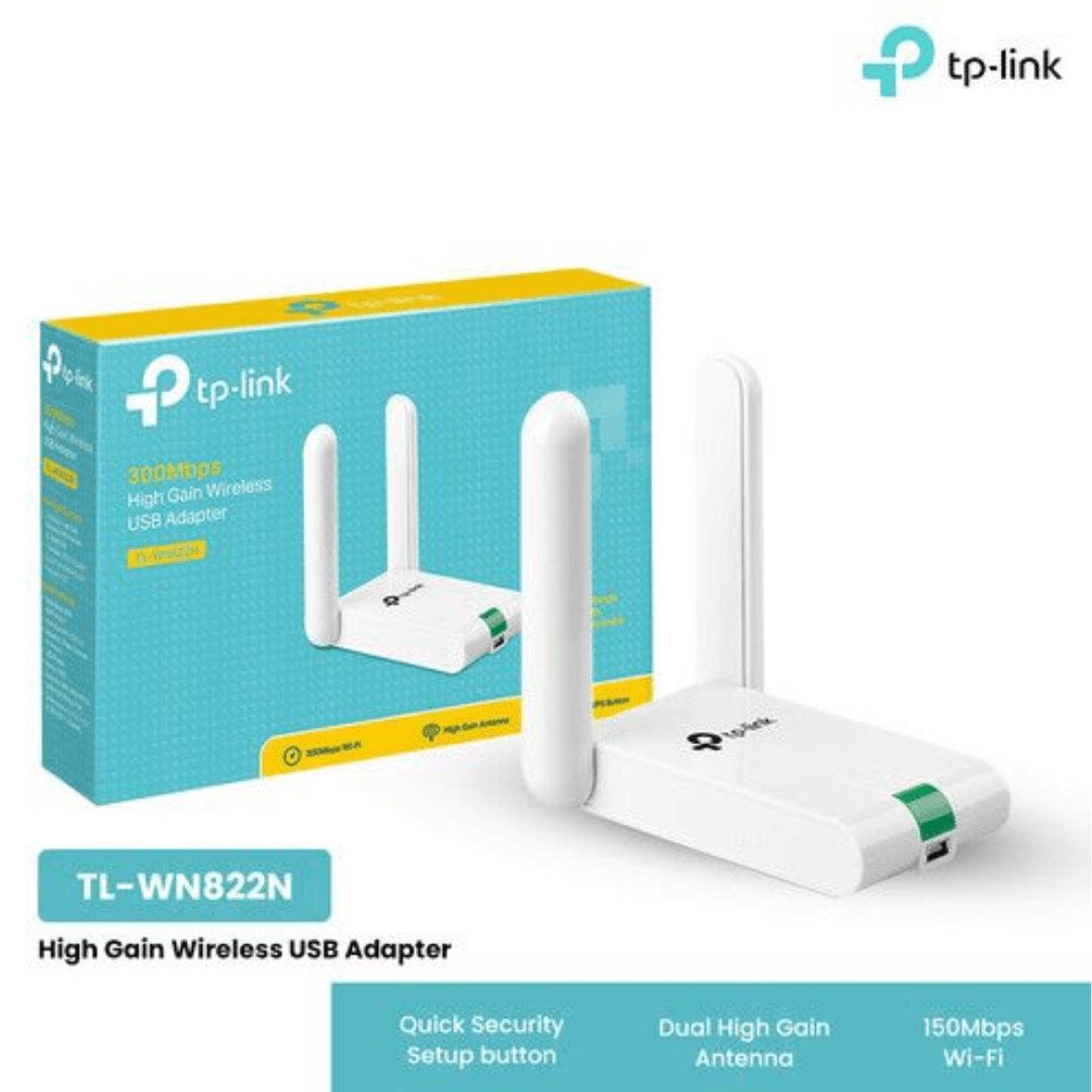 TP-Link Adaptador USB Inalámbrico de Alta Ganancia 300Mbps TL-WN822N