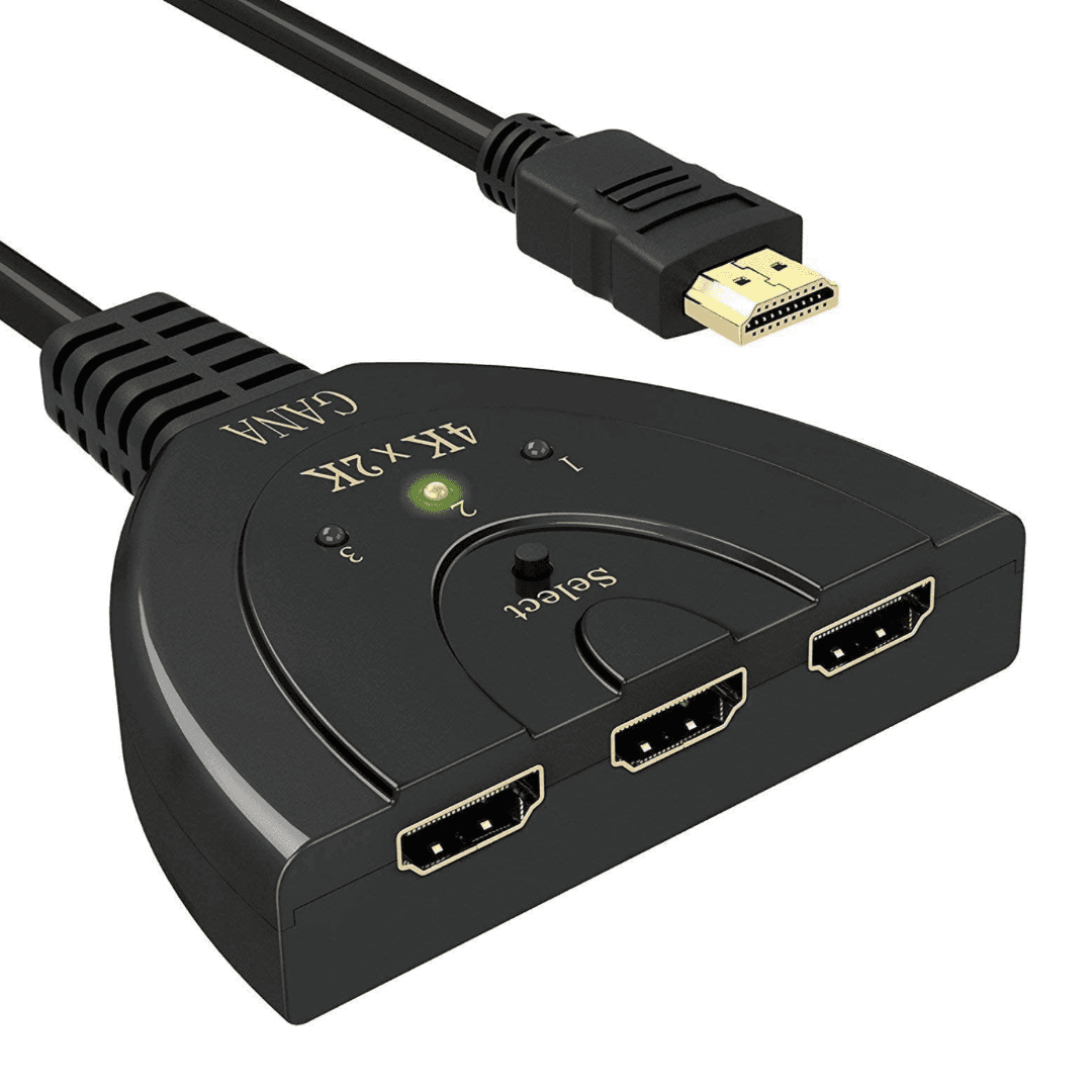 HDMI Splitter 3 en 1 sortie, sélecteur de commutateur HDMI à 3 ports
