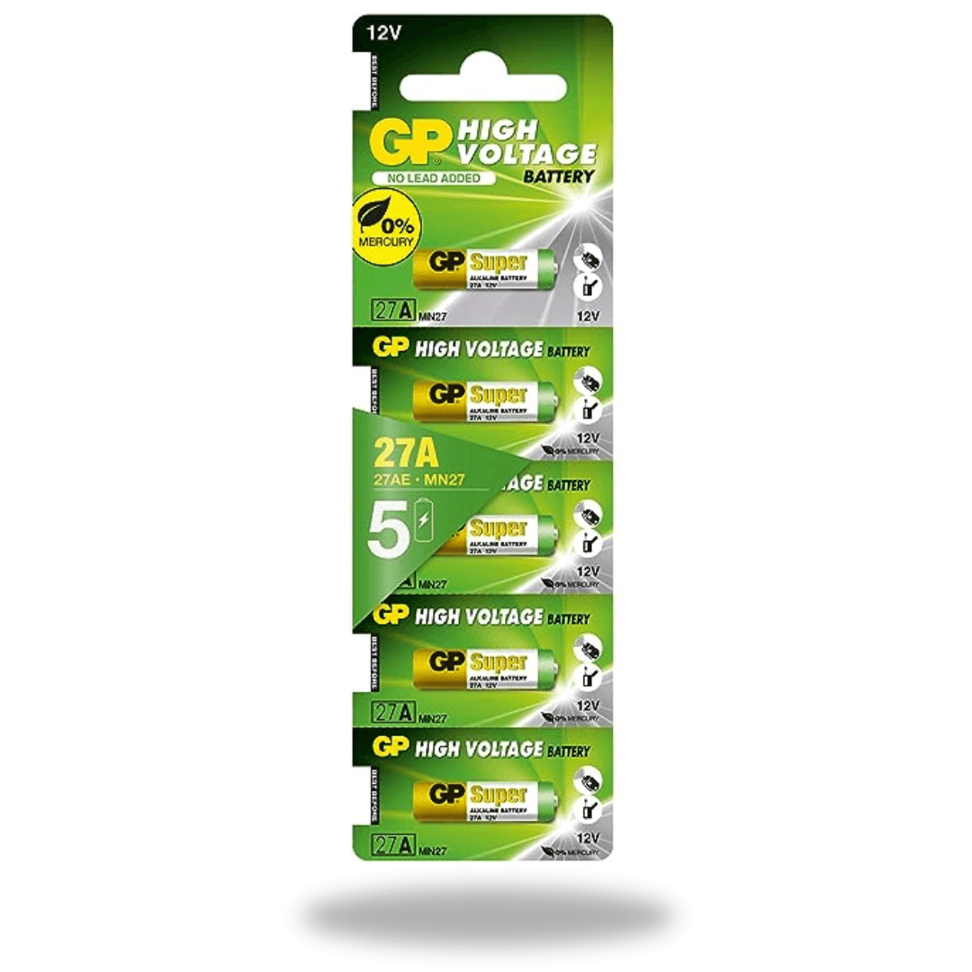 5 Piles Alcalines 27A 12V