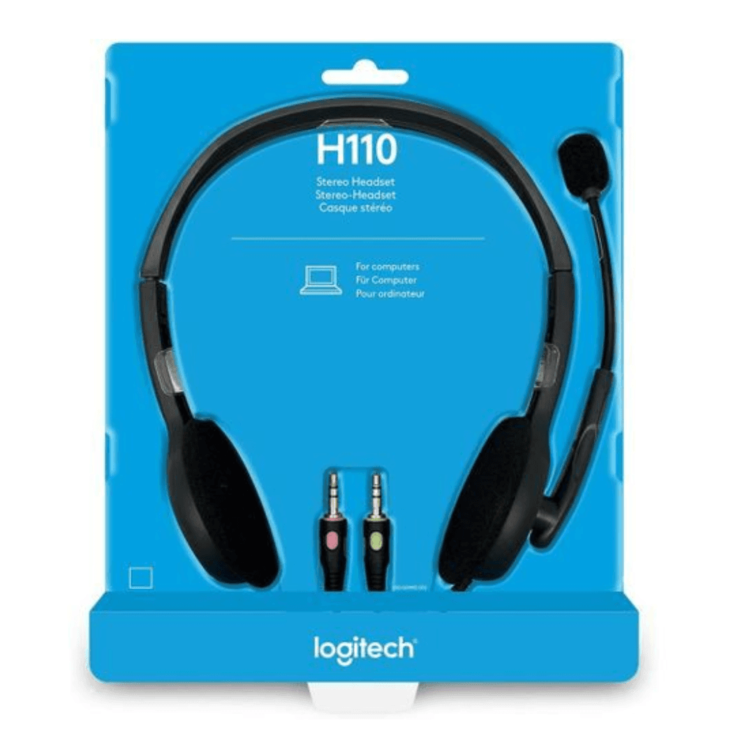 Logitech H110 Casque-Micro Stereo (noir)