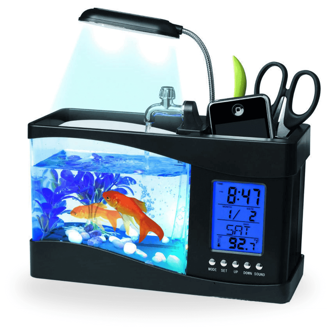 USB Desktop Aquarium Mini Fish Tank