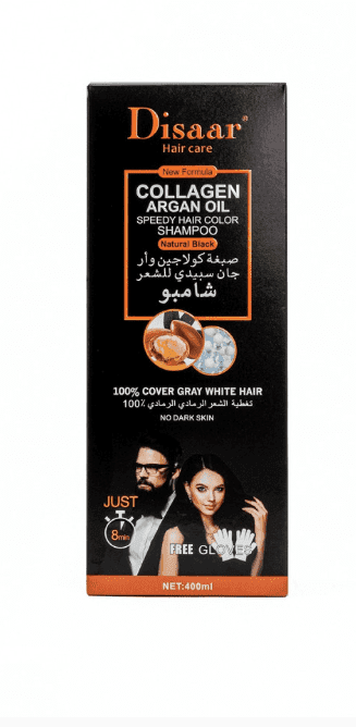 Disaar Hair Care Ginseng Snake Oil Color Shampooing Noir 400ml