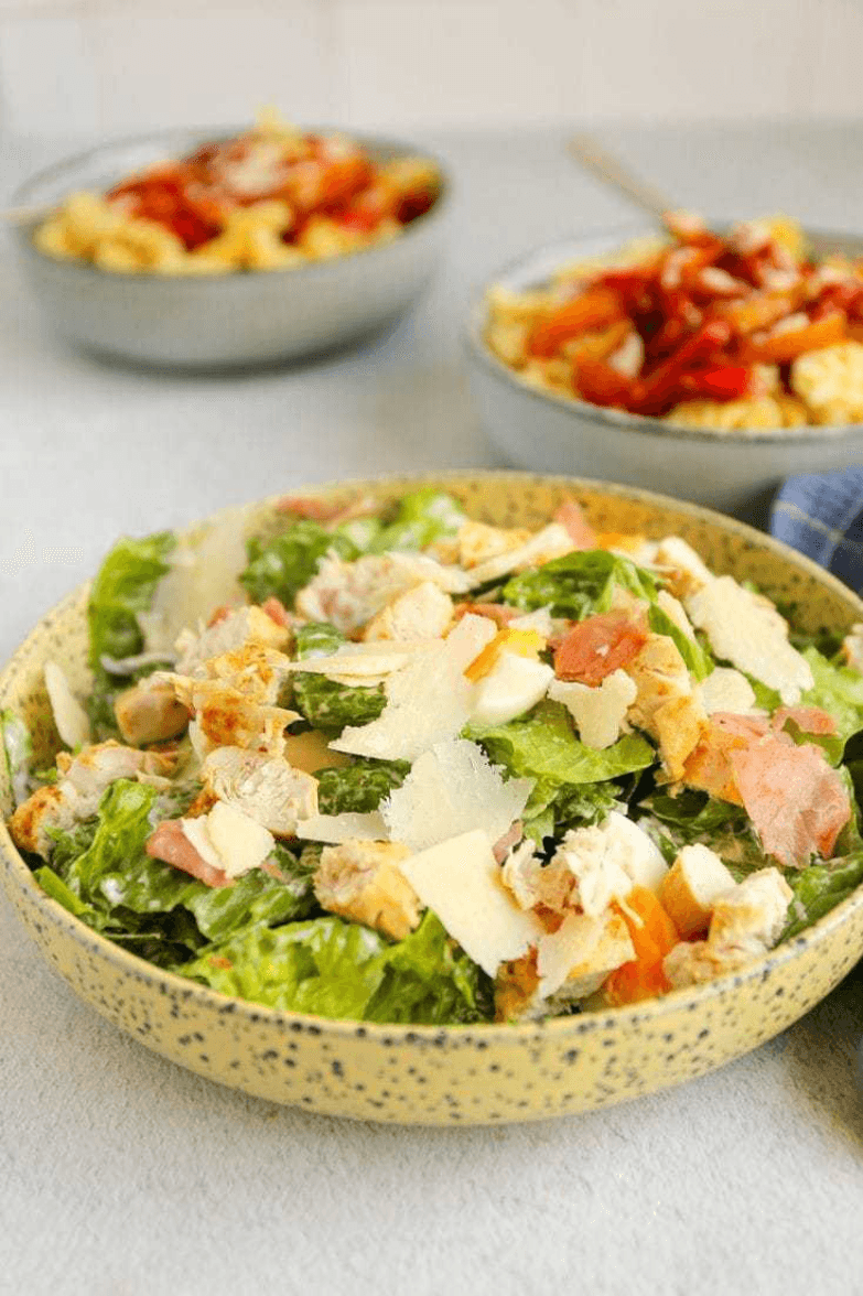 Salade fraicheur du jardin et Mozzarella