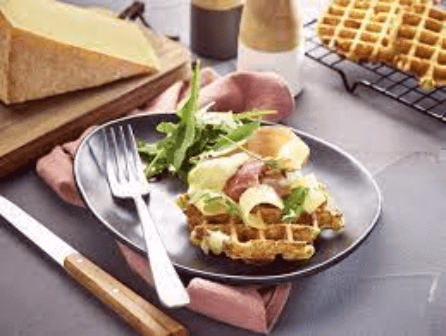 Gaufre Jambon Fumée