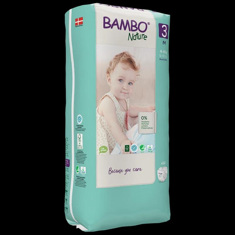 Bambo Nature Couches Bebe 4-8kg Taille 3 Boite De 52