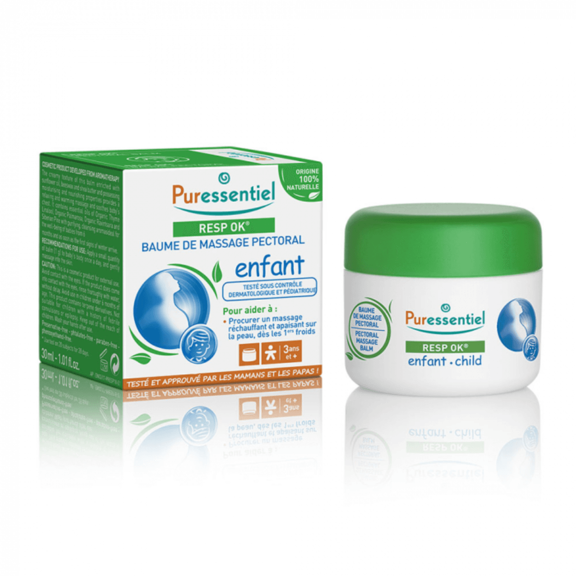 PURESSENTIEL RESP OK BAUME DE MASSAGE PECTORAL ENFANT POT 60ML