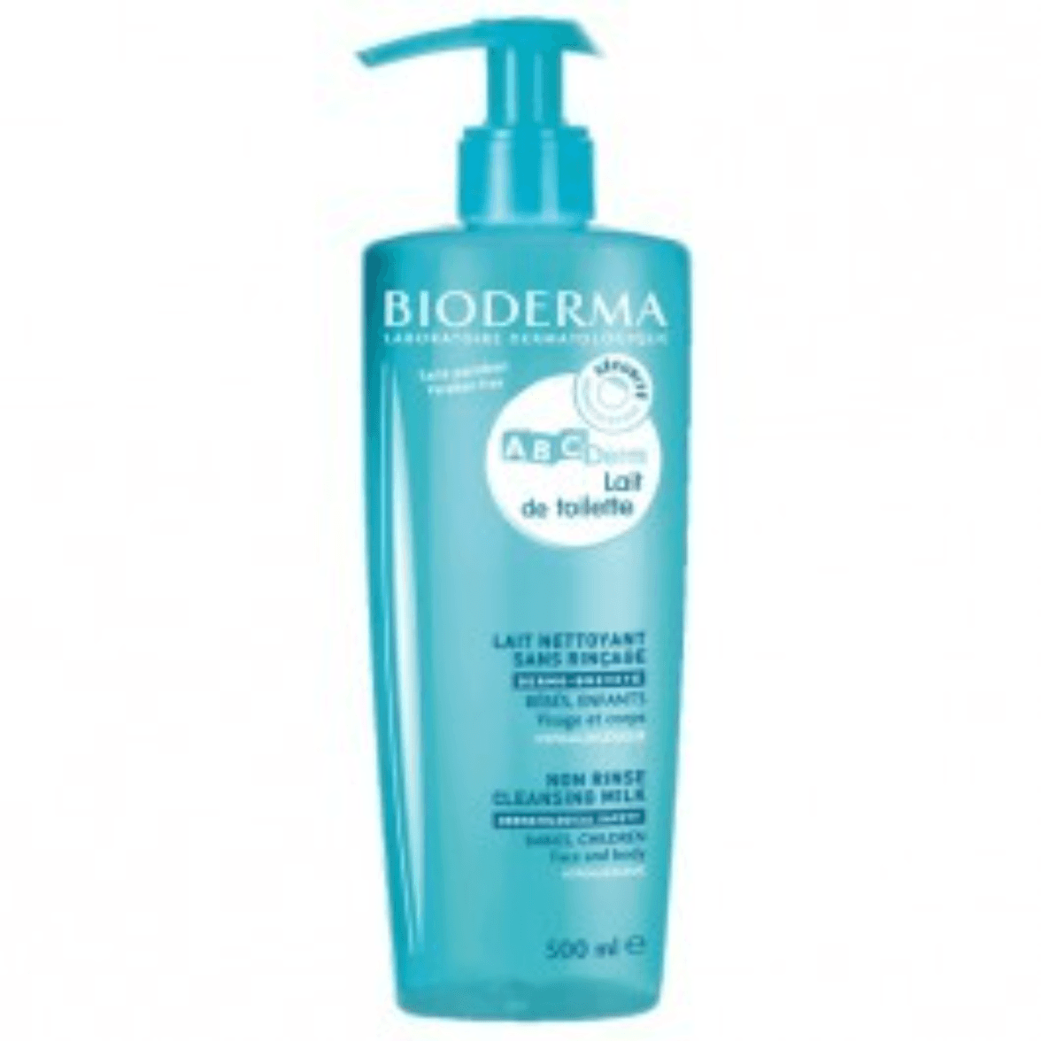 BIODERMA ABCDERM LAIT DE TOILETTE NETTOYANT SANS RINCAGE 500ML