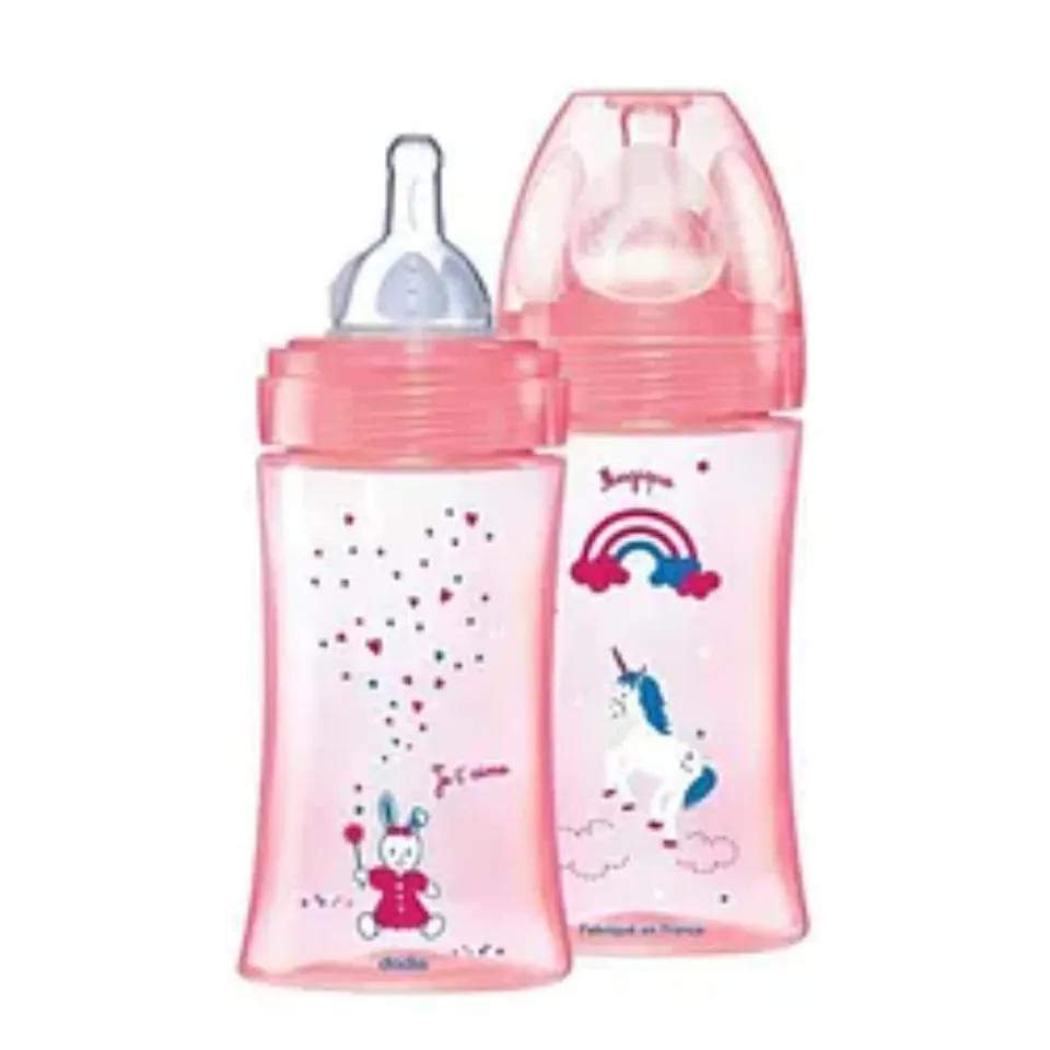 DODIE BIBERON MULTI PERFOREE ANTI-COLIQUE ROSE 270ML D2 REFERENCE 0422