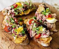 Tuna Nicoise Tartine