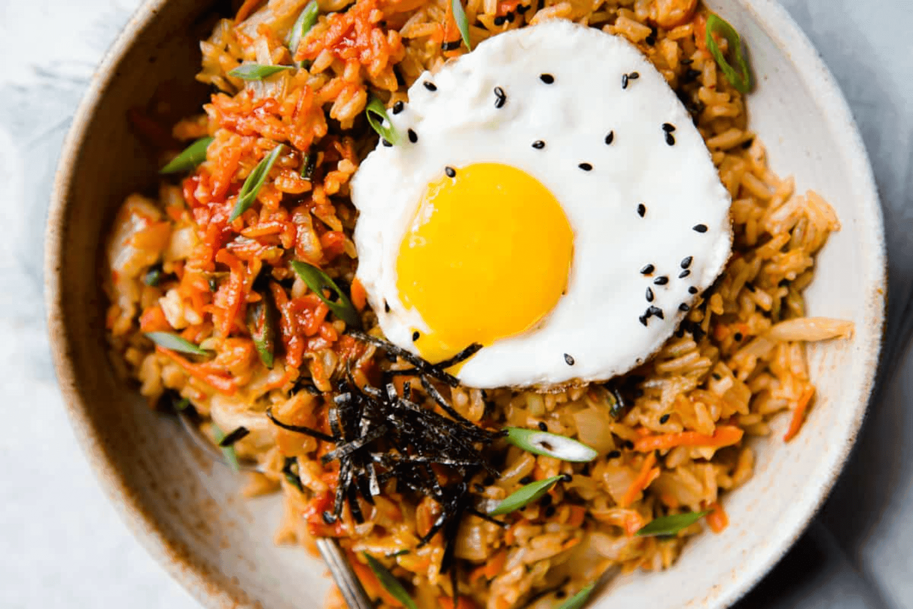 Kimchi Cheese Stir Fried Rice
